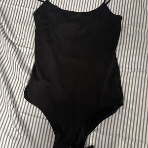 Time and Tru Black One Piece Bodysuit